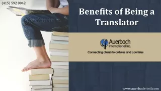 Benefits of Being a Translator