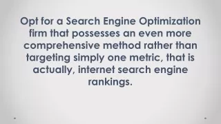Opt for a Search Engine Optimization firm