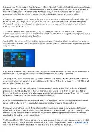 microsoft toolkit download