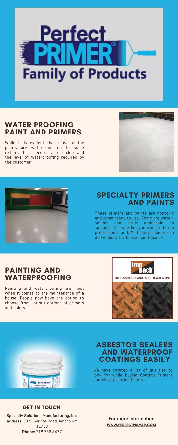 water proofing paint and primers