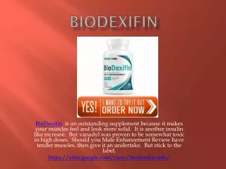 biodexifin is an outstanding supplement because