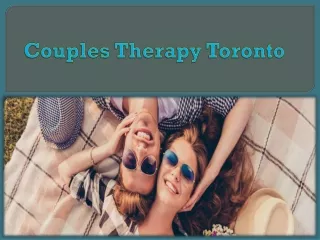 Couples Therapy Toronto