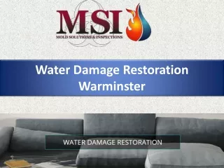 water damage restoration warminster