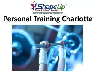 Personal Training Charlotte