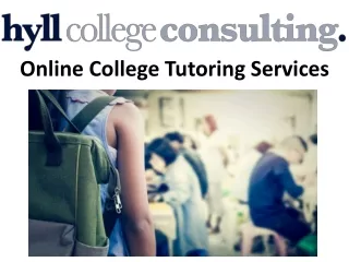 Online College Tutoring Services