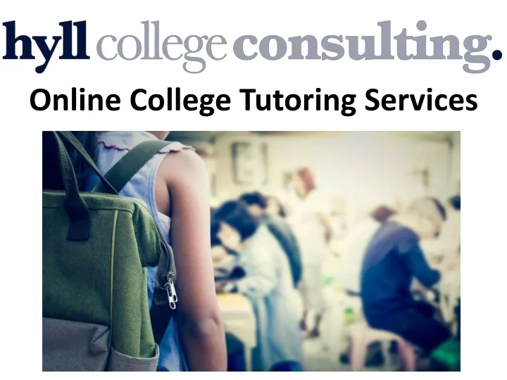 online college tutoring services