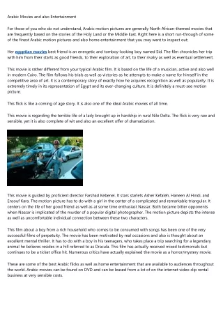 egyptian movies: It's Not as Difficult as You Think