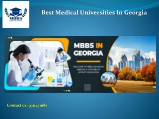 Best Medical Universities In Georgia