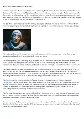 3 Common Reasons Why Your Arabic Movies Isn't Working (And How To Fix It)