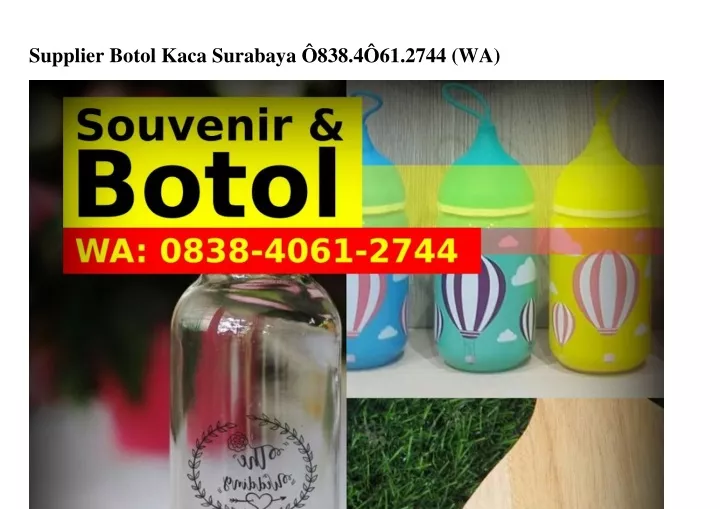 supplier botol kaca surabaya 838 4 61 2744 wa