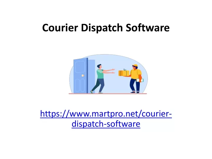 courier dispatch software