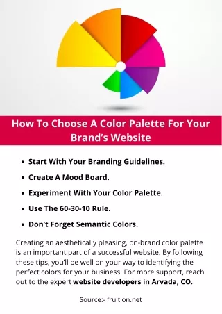 how to choose a color palette for your brand