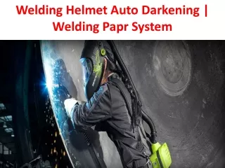 welding helmet auto darkening welding papr system