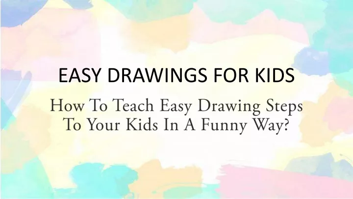 easy drawings for kids