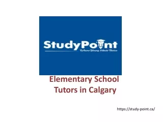 Elementary School Tutors in Calgary