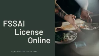 fssai license online