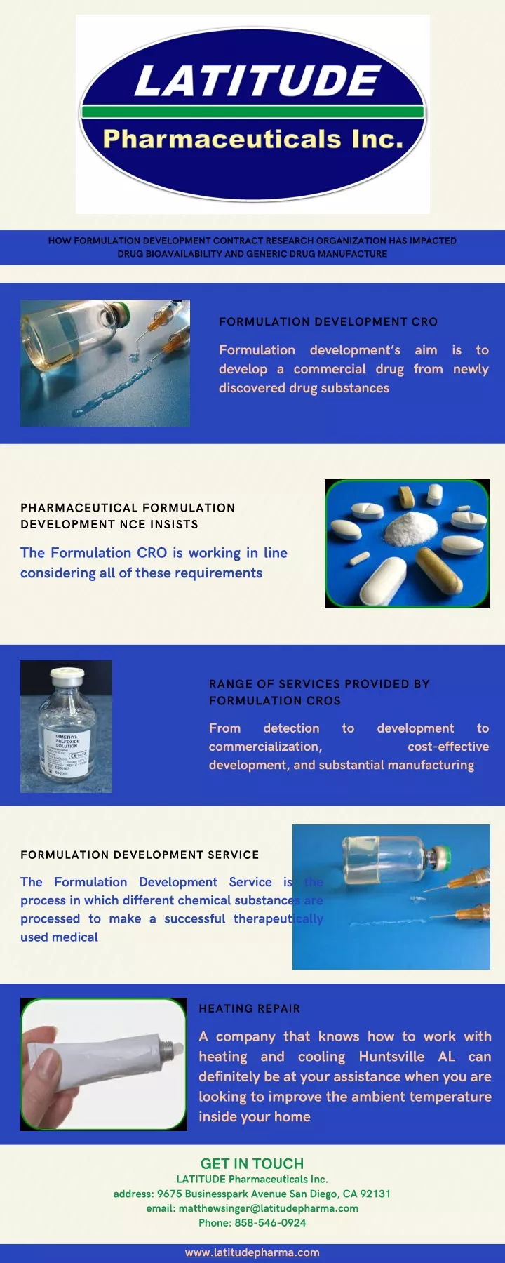 how formulation development contract research