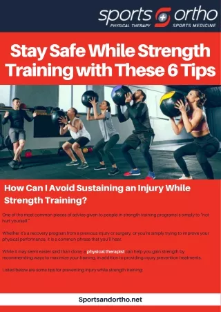 Stay Safe While Strength Training with These 6 Tips