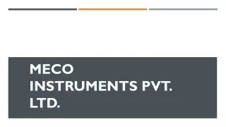 Suppliers & Manufacturer of Thermo Hygrometer - Meco Instruments