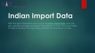 Indian Import Data