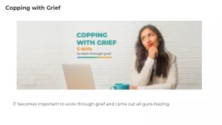 Copping with Grief