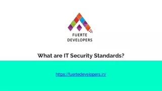 what are it security standards