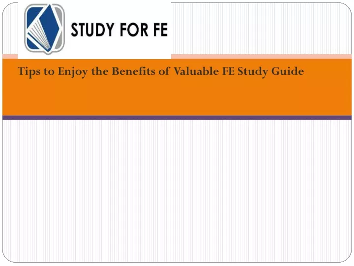 tips to enjoy the benefits of valuable fe study guide