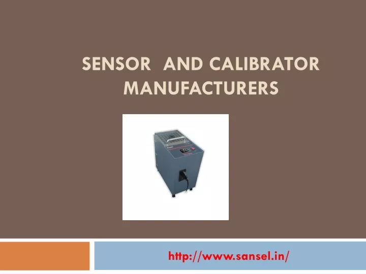 sensor and calibrator manufacturers