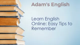 Reach Adam’s English To Learn The Best English Lessons Online