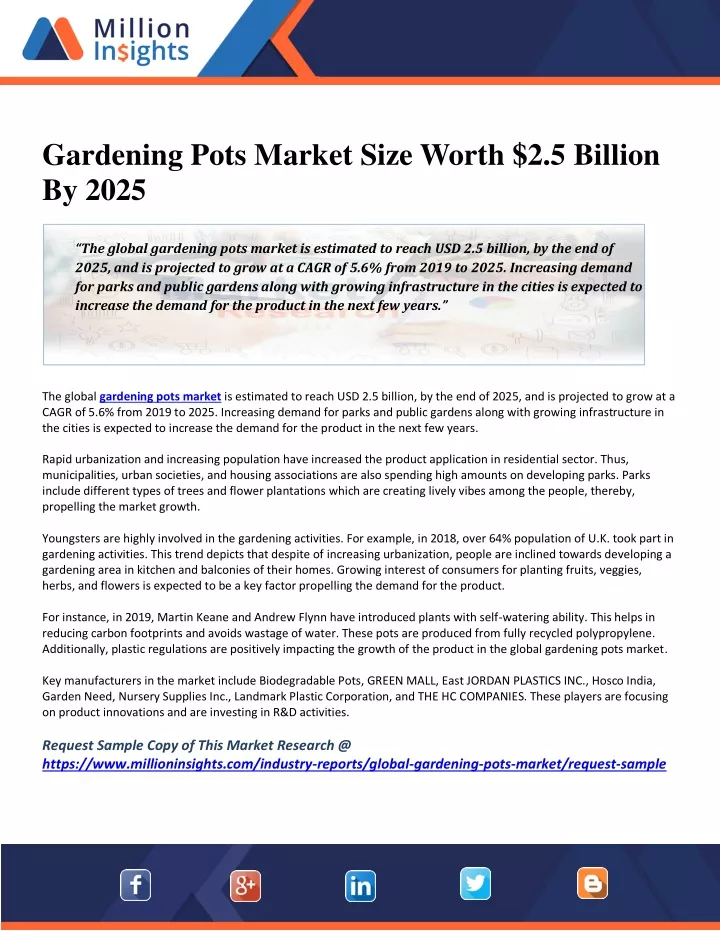 gardening pots market size worth 2 5 billion