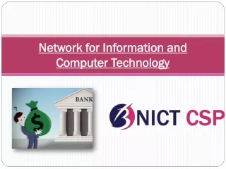 Come to NICT CSP to of SBI Kiosk Banking Service