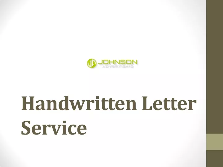 handwritten letter service