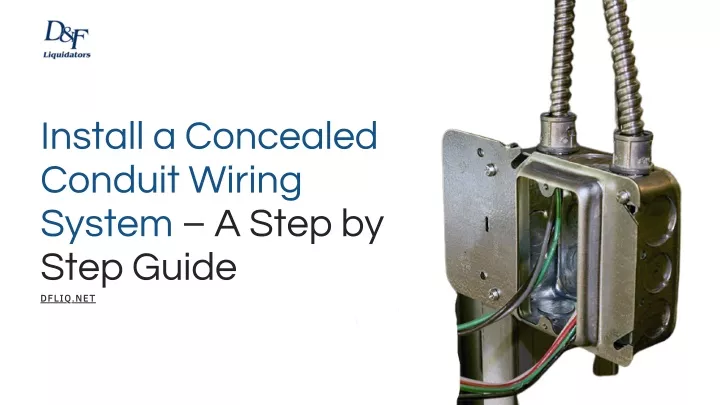 install a concealed conduit wiring system a step