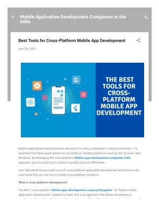 mobile application development companies