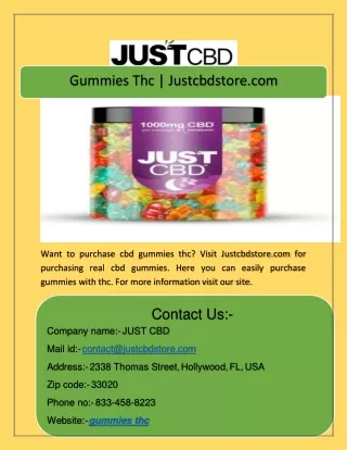 gummies thc justcbdstore com