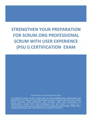 strengthen your preparation for scrum