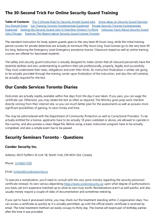Some Known Details About Security Guard Jobs Chicago