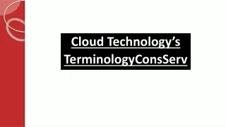 important the main cloud technology s terminologyconsservices