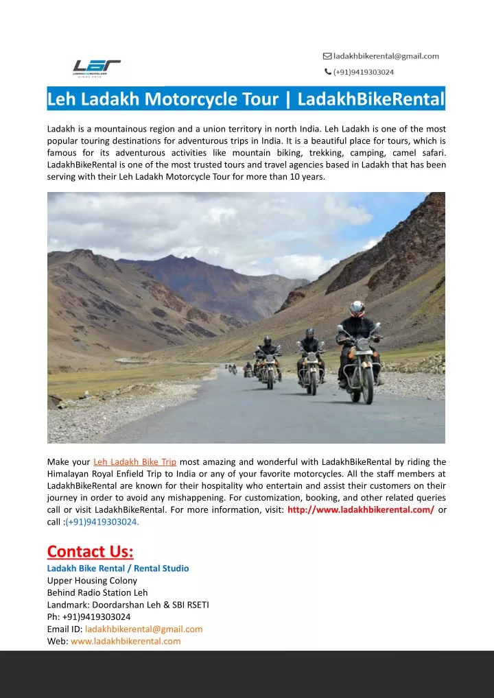 leh ladakh motorcycle tour ladakhbikerental