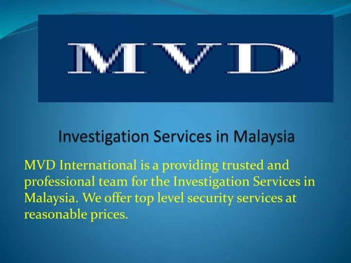 investigation services in malaysia