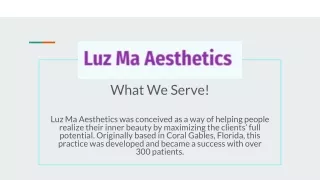 Best esthetic clinic in Miami - Luz Ma Aesthetics