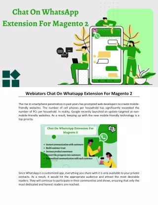 webiators chat on whatsapp extension for magento