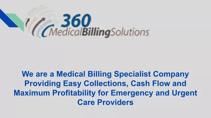 we are a medical billing specialist company