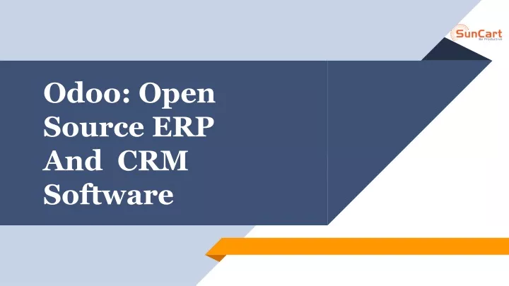 odoo open source erp and crm software