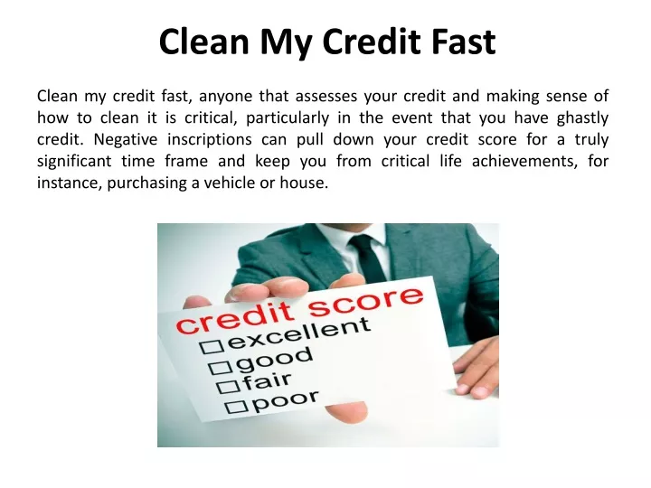clean my credit fast