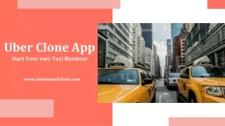 uber clone app start your own taxi business