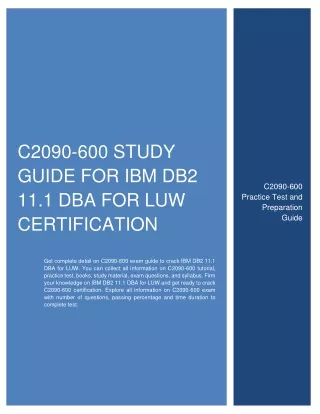 c2090 600 study guide