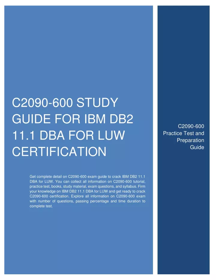 c2090 600 study guide