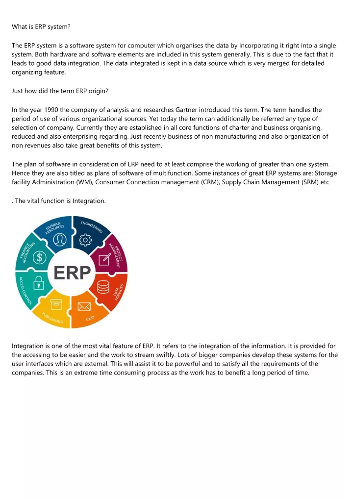 what is erp system