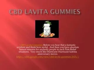 CBD Lavita Gummies